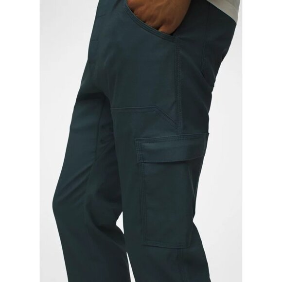 PrAna Brion Pant II Grey Blue Mens 42/36 Standard Straight Stretch - Picture 3 of 5